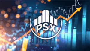 Pakistan Stock Exchange weekly update showing KSE-100 gains and top performing sectors