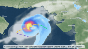 Cyclone Shakhti Pakistan causing rain and rough seas in Sindh and Balochistan
