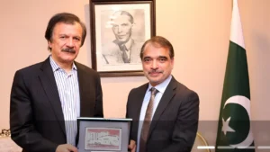 LCCI President Faheem Ur Rehman Saigol discusses urgent Pakistan Business Reforms with government officials.