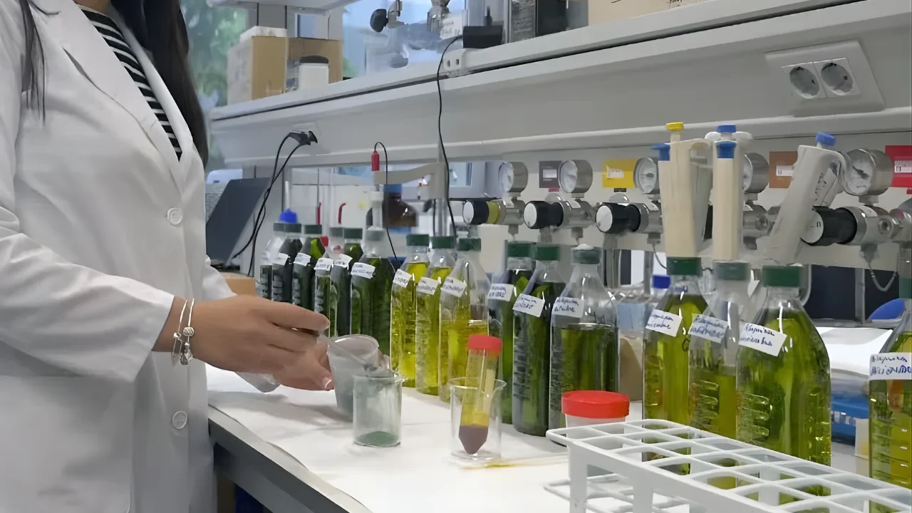 Modern Pakistan olive industry with laboratories, farms, and olive oil production facilities