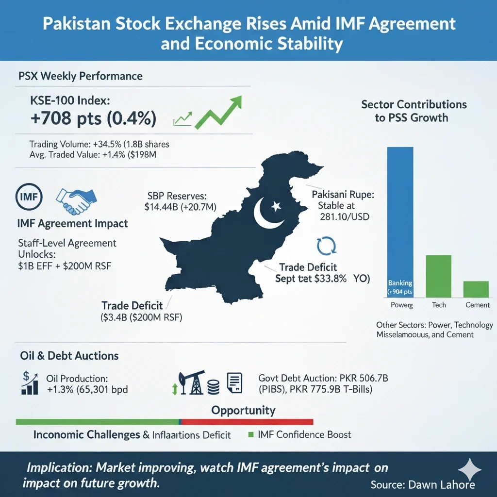 Pakistan Stock Exchange growth driven by IMF agreement